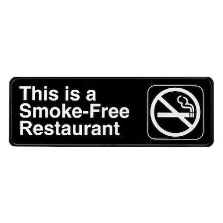 Alpine Industries This is a Smoke-Free Restaurant Sign, 3x9, PK15 ALPSGN-23-15pk